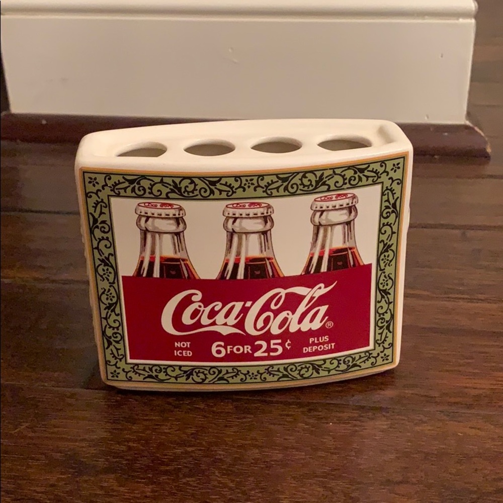 Coca-Cola Ceramic Toothbrush Holder